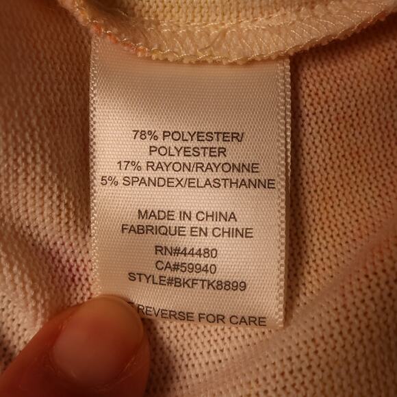 NWT Tie Dye Sweater Cardigan Crew Neck Cropped Size XL Candycore Holiday Gifts - Picture 9 of 15